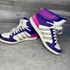 Kép 4/4 - Adidas lila-fehér magas szárú gyerek cipő 31,5