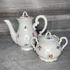 Zsolnay Pécs régi barokk apró virágos porcelán teás készlet
