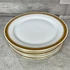 Kép 1/3 - Alföldi porcelán aranyozott szélű lapos tányér szett