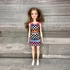 Kép 1/3 - Mattel Barbie baba kockás ruhában sneaker cipőben