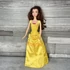 Kép 1/4 - Szépség és a Szörnyeteg Belle sárga ruhás barbie játék baba