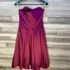 Kép 3/3 - Coast fuchsia selymes pánt nélküli alkalmi ruha UK 8
