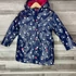 Kép 1/4 - Topolino sötétkék gombamintás bundás esőkabát 98