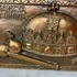 Sancta Corona Magyar Szent Korona bronzírozott fémmunka faliplakett dísz