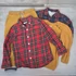 Next, H&M kisfiú mustársárga-kockás vagány ruhacsomag, 92