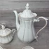 Antik lengyel Walbrzych porcelán teáskészlet
