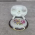 Martinroda német porcelán négylábú rózsa mintás ékszertartó