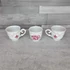 Hollóházi porcelán virágmintás kávéscsésze szett