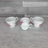 Hollóházi porcelán virágmintás kávéscsésze szett