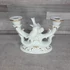 Lippelsdorf német porcelán madaras dupla gyertyatartó