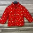 H&M piros virágos meleg kabát 116