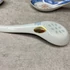 Kínai rizsszem mintás porcelán tányér kanalakkal