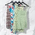 Kép 1/3 - H&amp;M, Newyorker zöld, színes, mintás nyári ruha szett M