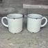 Eschenbach Porzellan Germany fehér mintás porcelán bögre szett