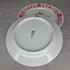 Alföldi porcelán piros virágmintás fali dísztányér szett