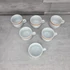 Alföldi porcelán barna-narancs csíkos kávéscsésze szett