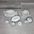 Eichwald antik csehszlovák kék-arany mintás porcelán kávéskészlet