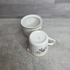 Hollóházi porcelán virágmintás cukortartó és tejkiöntő
