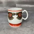 Hollóháza Hungary Oroszlányi szén, népies mintázatú porcelán korsó