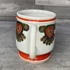 Hollóháza Hungary Oroszlányi szén, népies mintázatú porcelán korsó
