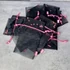 Astor fekete organza tasak