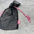 Astor fekete organza tasak